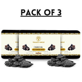 Vagad’s Herbal Activated Charcoal Milky Soap – Deep Detox Cleansing Bar with Charcoal & Milk | Removes Impurities, Excess Oil & Pollutants | Hydrating & Nourishing Formula | Paraben-Free | For All Skin Types - 125gm (Pack of 3)