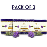 Vagad’s Herbal Lavender Soap – Calming & Aromatic Body Cleanser with Natural Lavender Oil | Gentle Soap for All Skin Types | Sulphate-Free, Paraben-Free, Cruelty-Free - 125gm (Pack of 3)