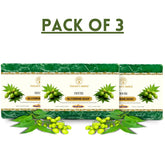 Vagad’s Herbal Neem Soap – Antibacterial Herbal Cleanser for Acne-Prone & Oily Skin | Fights Acne, Controls Oil, Soothes Irritation - 125gm (Pack of 3)