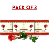 Vagad's Herbal Rose Soap | Glycerine |a handmade herbal glycerine based soap with essential oils | For All Skin Types - 125gm (Pack of 3)