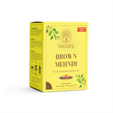 Vagad's Herbal Brown Hair Mehndi – Natural No-Ammonia Hair Color Powder with Henna & Indigo for Grey Coverage & Hair Nourishment – 100g