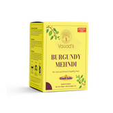 Vagad’s Herbal Burgundy Hair Mehndi – 100% Natural Hair Color & Conditioner | Covers Grey Hair | Promotes Hair Growth – 100gm