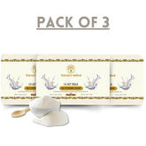 Vagad's Herbal Goat Milk Soap for Soft & Nourished Skin – Gentle Cleansing Bar for All Skin Types – 125gm (Pack of 3)