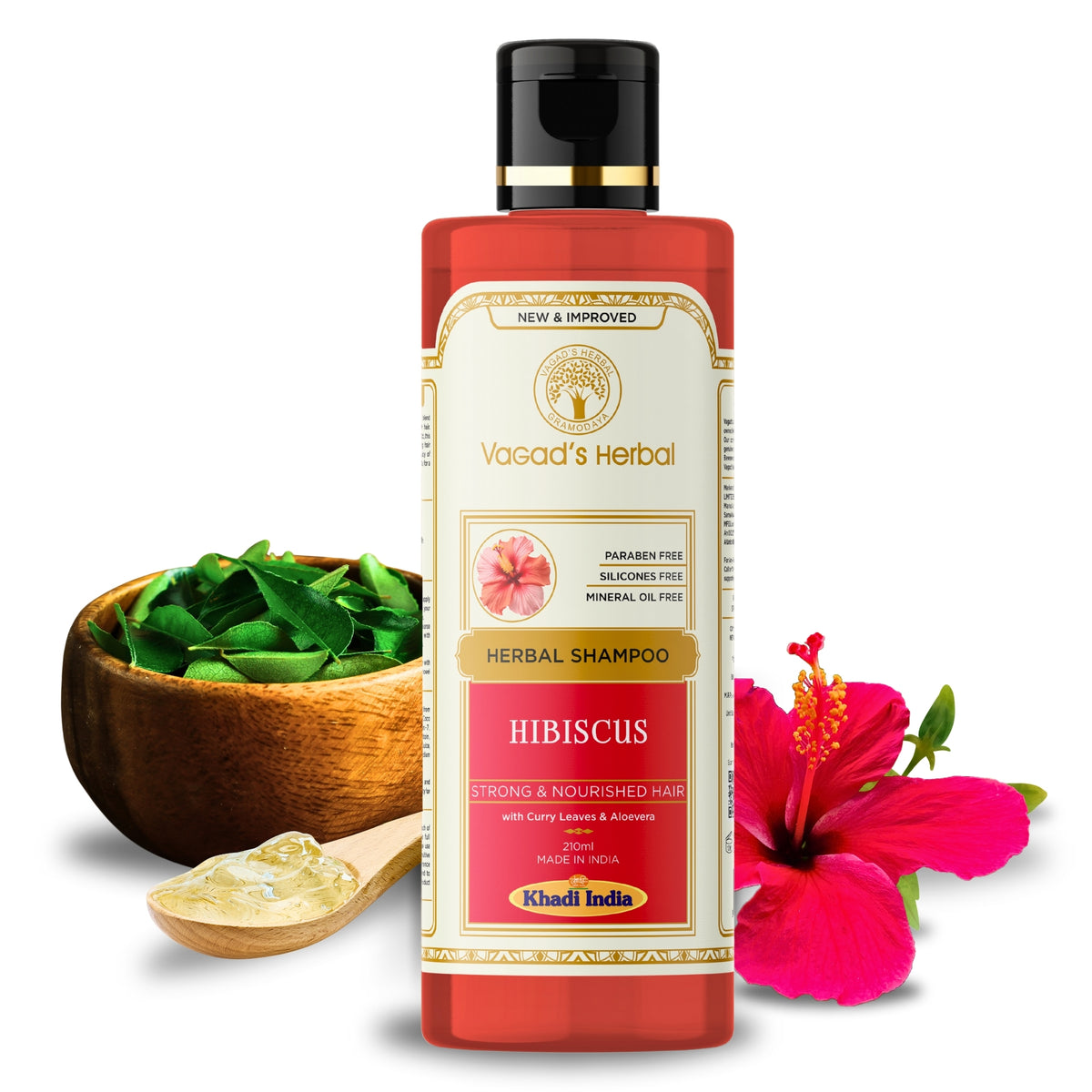 Khadi Herbal Hibiscus Shampoo with Aloe vera