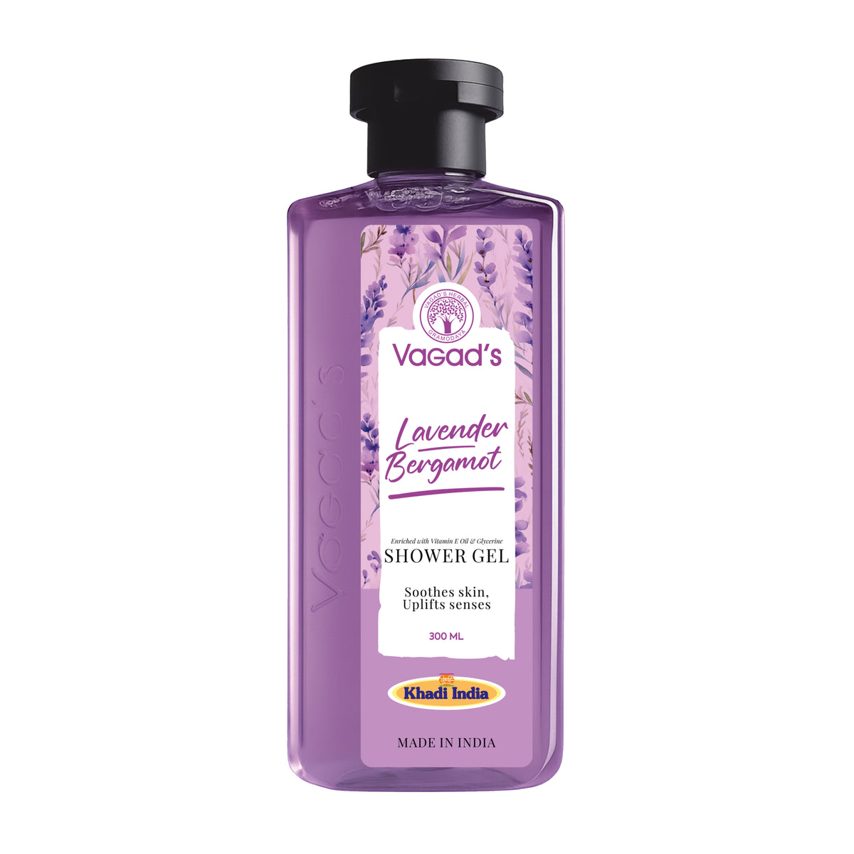 Herbal Lavender Bergamot Shower Gel | Soothes skin Uplifts senses | Enriched with Vitamin E Oil & Glycerine | 300 ML