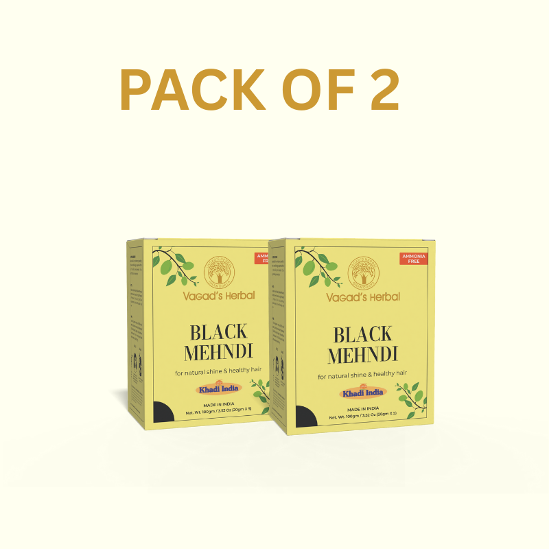 Herbal Black Hair Mehndi (henna-based, premium quality, no ammonia) - 100gm