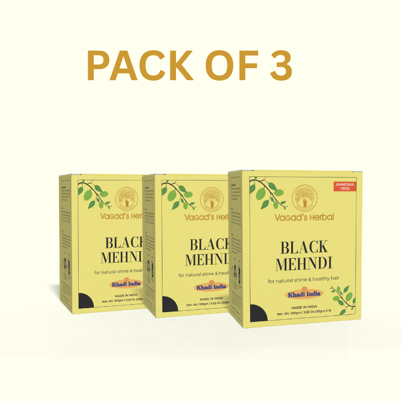 Herbal Black Hair Mehndi (henna-based, premium quality, no ammonia) - 100gm