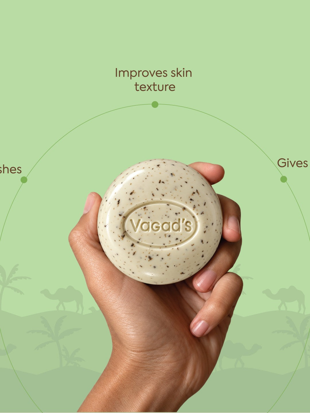 Vagad’s Neem Patti Soap – Milky Neem-Infused Cleanser for Clear, Hydrated Skin | Antibacterial & Purifying Formula | Paraben-Free & Sulphate-Free - 100gm (Pack of 3)