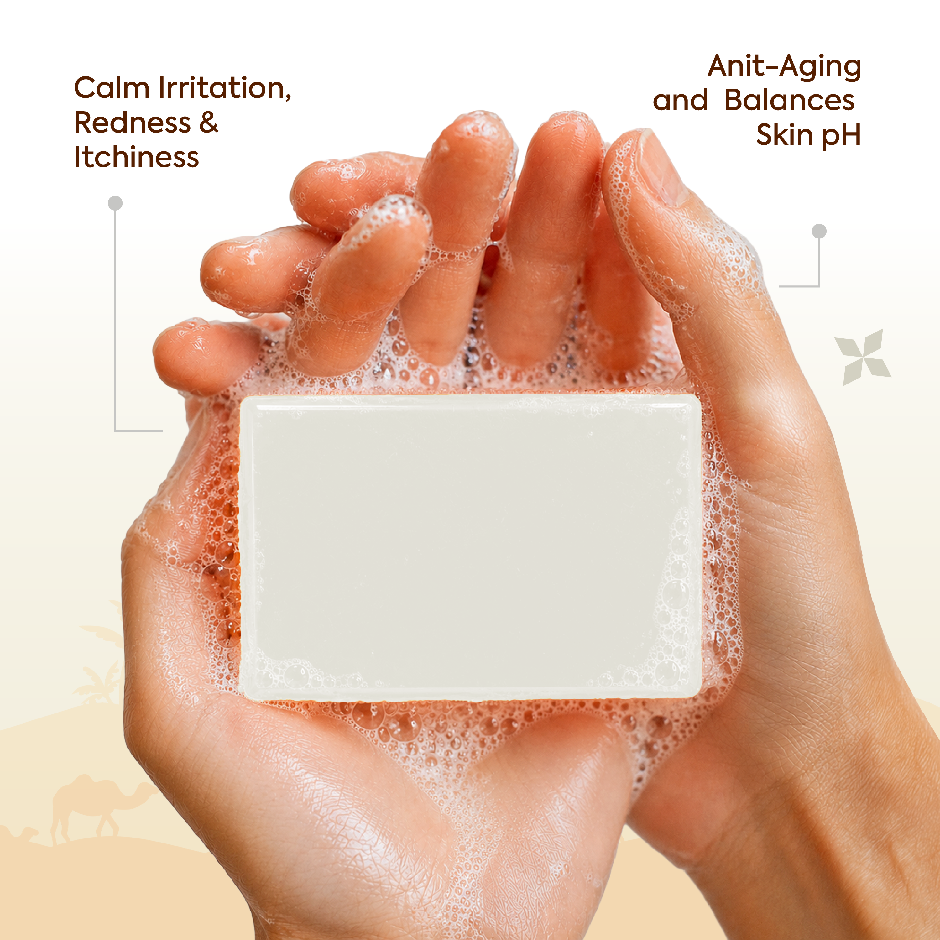 Vagad's Herbal Goat Milk Soap for Soft & Nourished Skin – Gentle Cleansing Bar for All Skin Types – 125gm (Pack of 3)