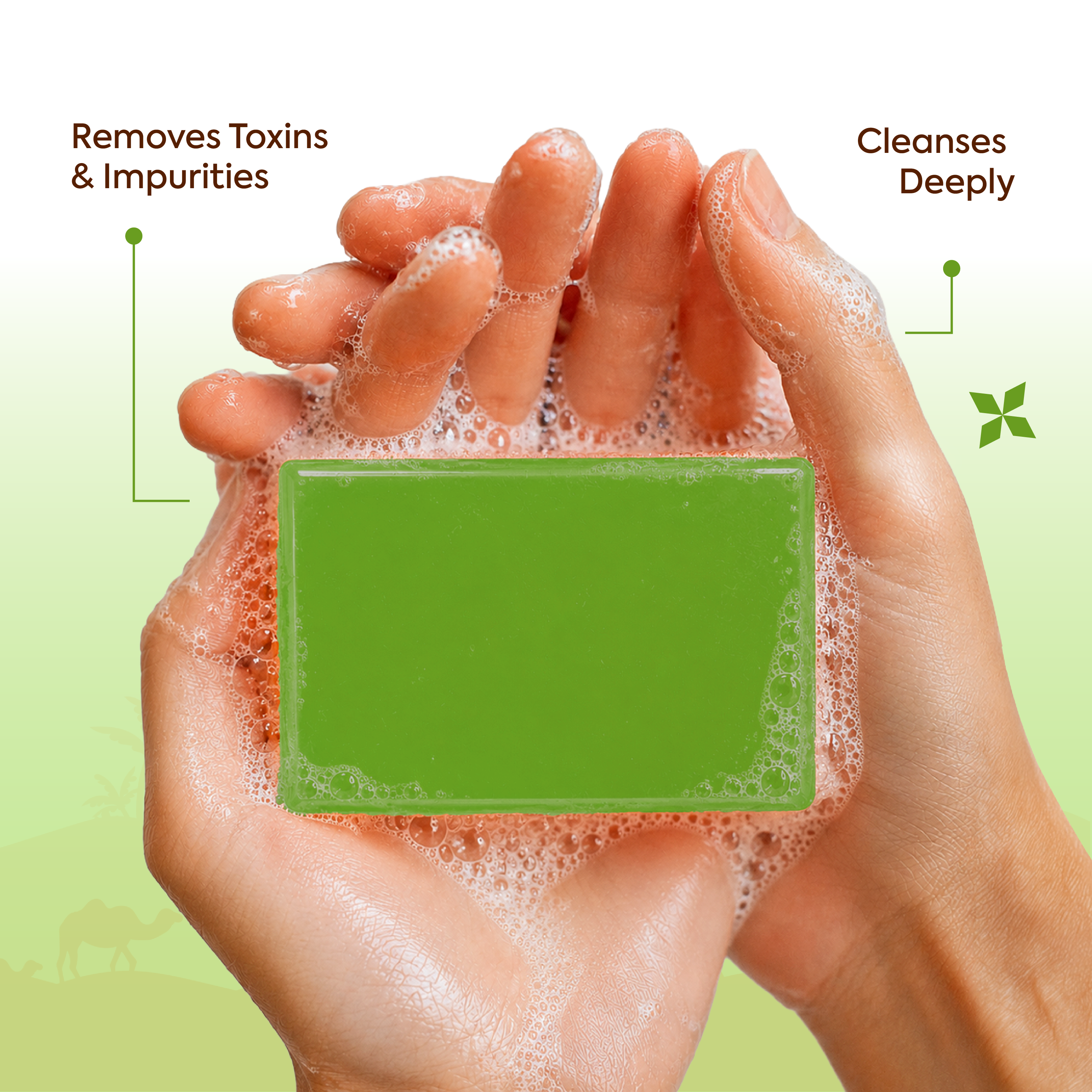 Vagad’s Herbal Neem & Tulsi Herbal Soap – Purifying Ayurvedic Soap Bar for Acne-Prone Skin | Antibacterial & Antioxidant Cleanser for Face & Body | Paraben-Free, Sulphate-Free, Cruelty-Free -  125gm (Pack of 3)
