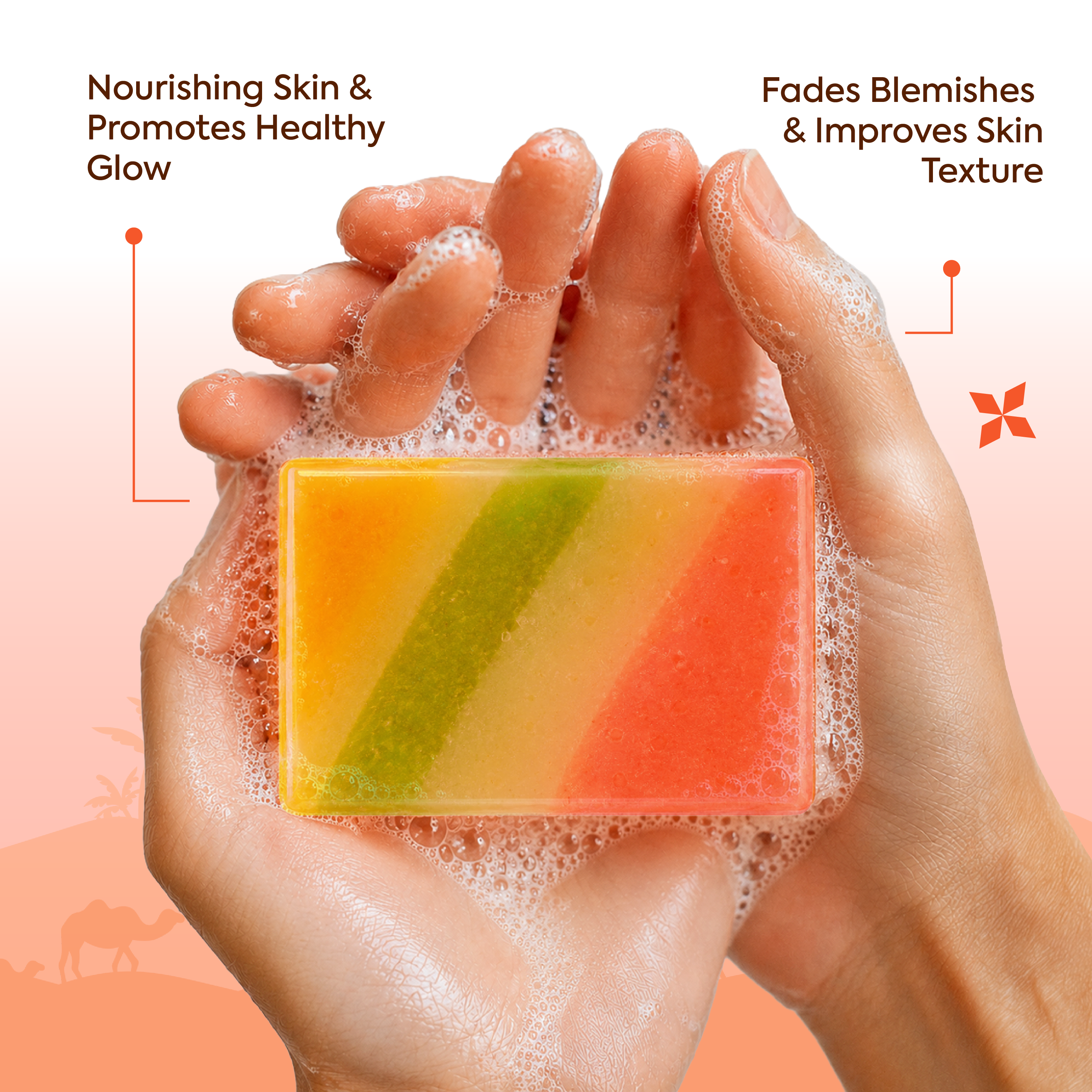 Vagad’s Herbal Mix Fruit Soap – Refreshing Fruit-Infused Bath Bar | Packed with Natural Fruit Extracts & Antioxidants | Deep Cleansing & Skin Nourishing Formula | Paraben-Free | For All Skin Types- 125gm (Pack of 3)